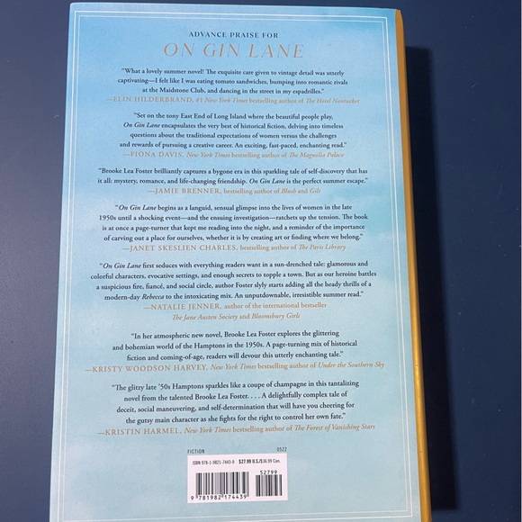 On Gin Lane by Brooke Lea Foster hardback book - Picture 2 of 5